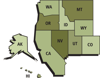 West States, Regions of the United States Lesson Plans