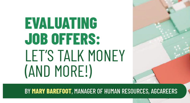 Evaluating Job Offers: Let’s Talk Money (and more!) 