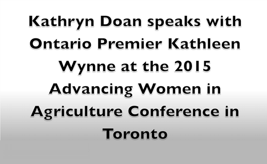 Kathleen Wynne Advancing Women
