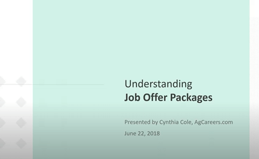 Understanding Job Offer Packages - U.S.