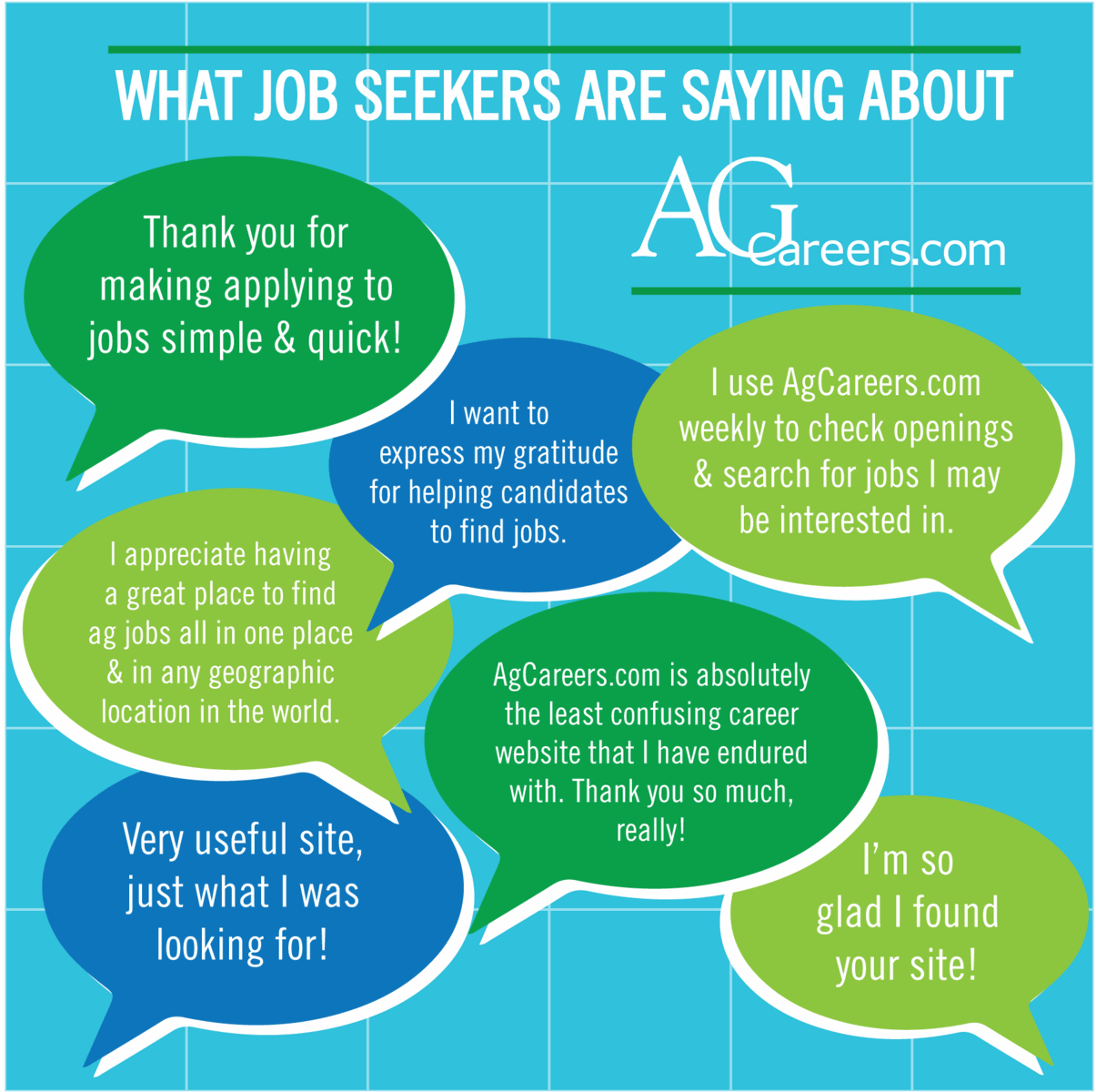 what job seekers are saying about agcareers com infographic site for job seekers
