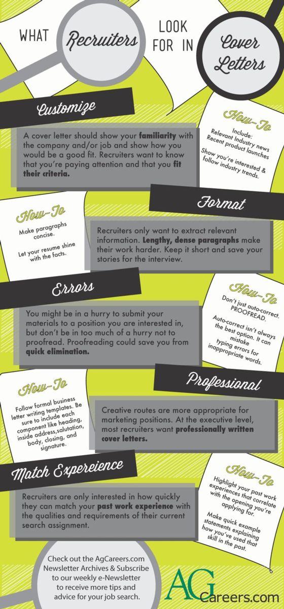 what recruiters look for in cover letters infographic example cover letter australia